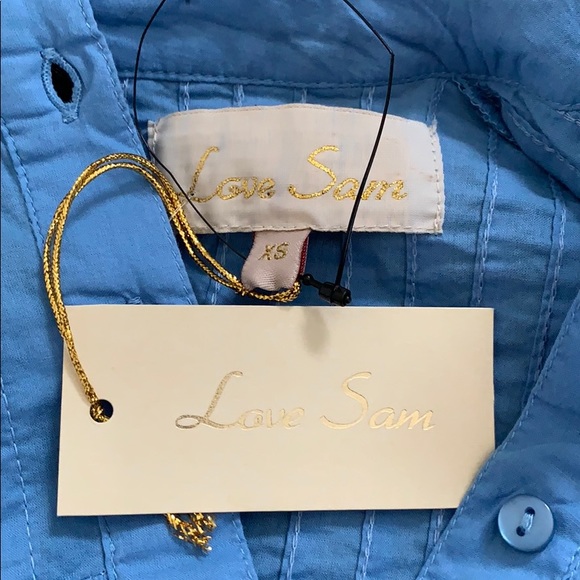 🆕Love Sam Blue Button Down - Picture 5 of 5